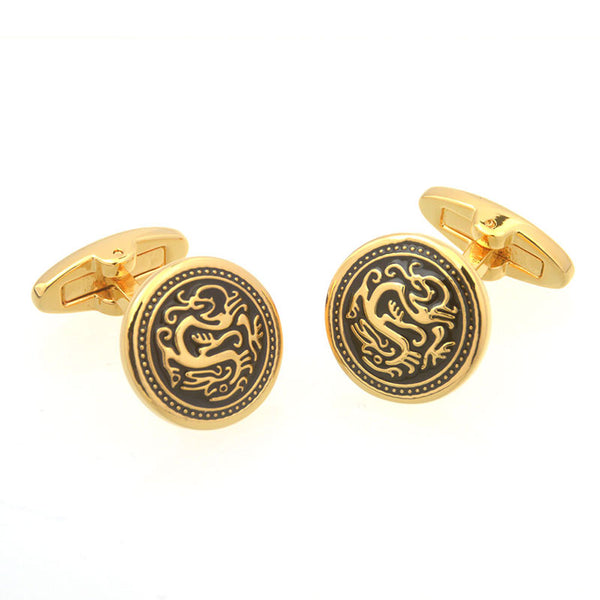 Enamel Dropping Glue Cufflinks