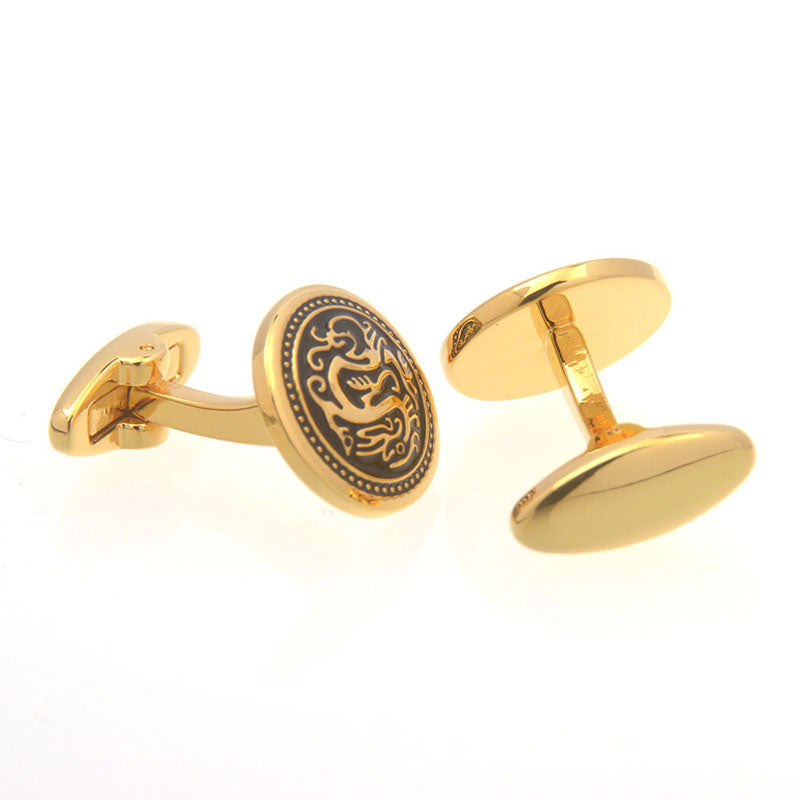 Enamel Dropping Glue Cufflinks