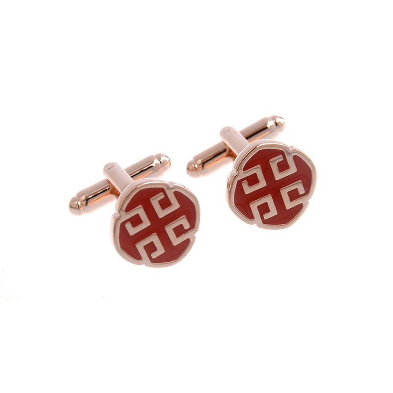 Enamel Dropping Glue Cufflinks