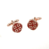 Enamel Dropping Glue Cufflinks