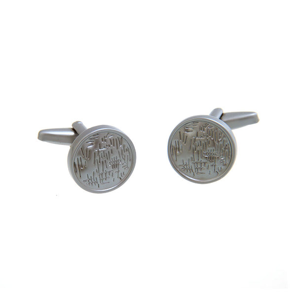 Plain Colour Metal Cufflinks