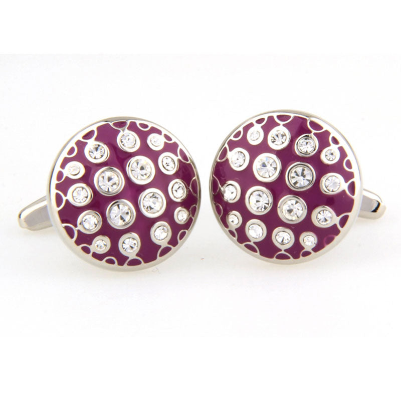 Crystal Zircon Cufflinks