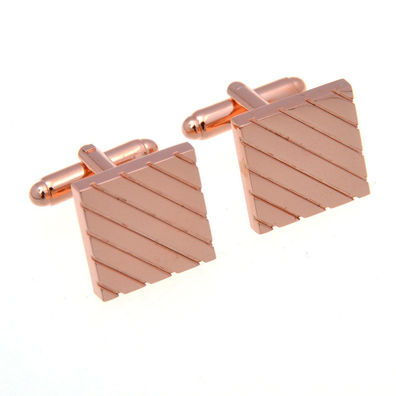 Plain Colour Metal Cufflinks