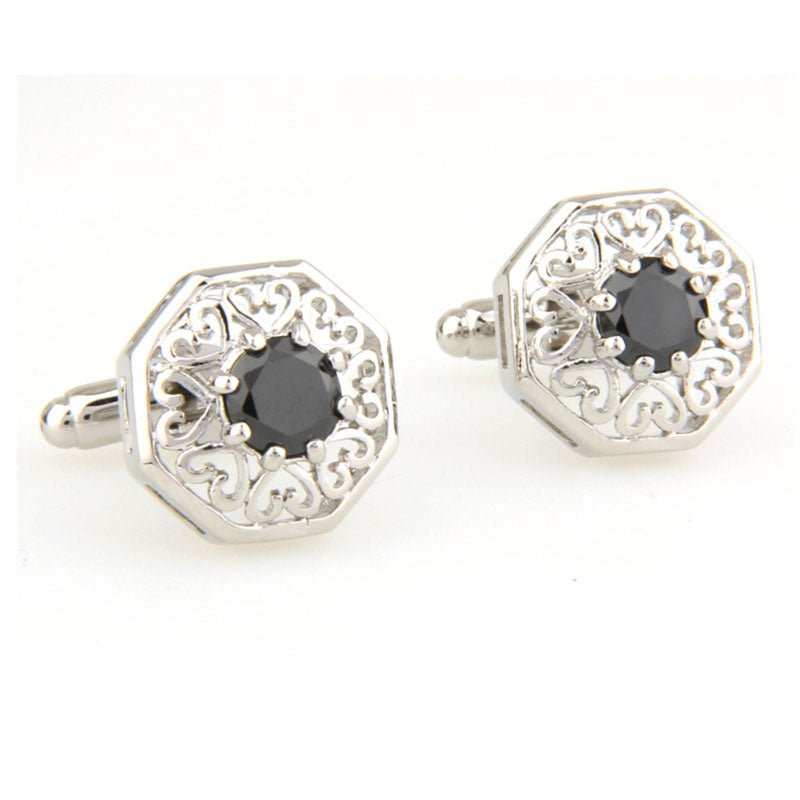 Crystal Zircon Cufflinks