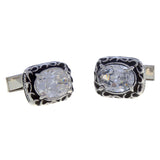 Crystal Zircon Cufflinks