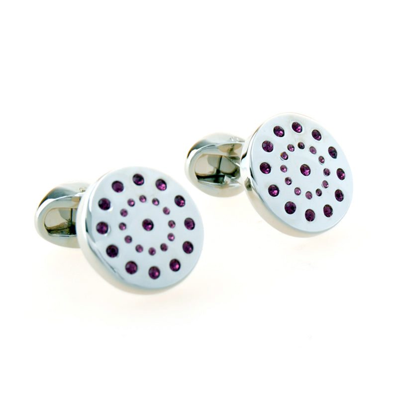 Crystal Zircon Cufflinks