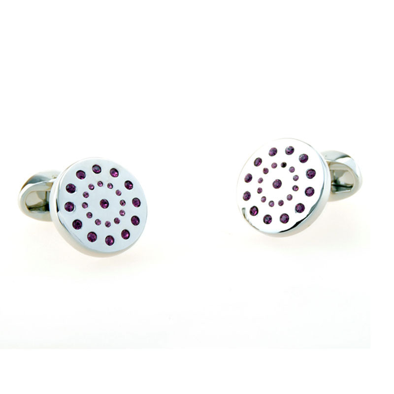 Crystal Zircon Cufflinks