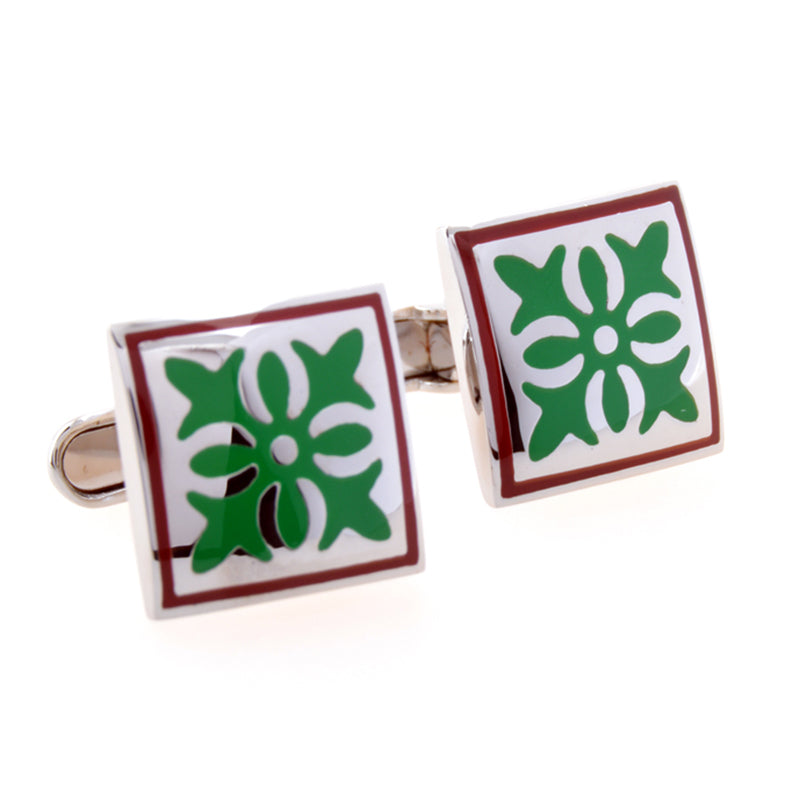 Enamel Dropping Glue Cufflinks