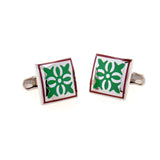 Enamel Dropping Glue Cufflinks