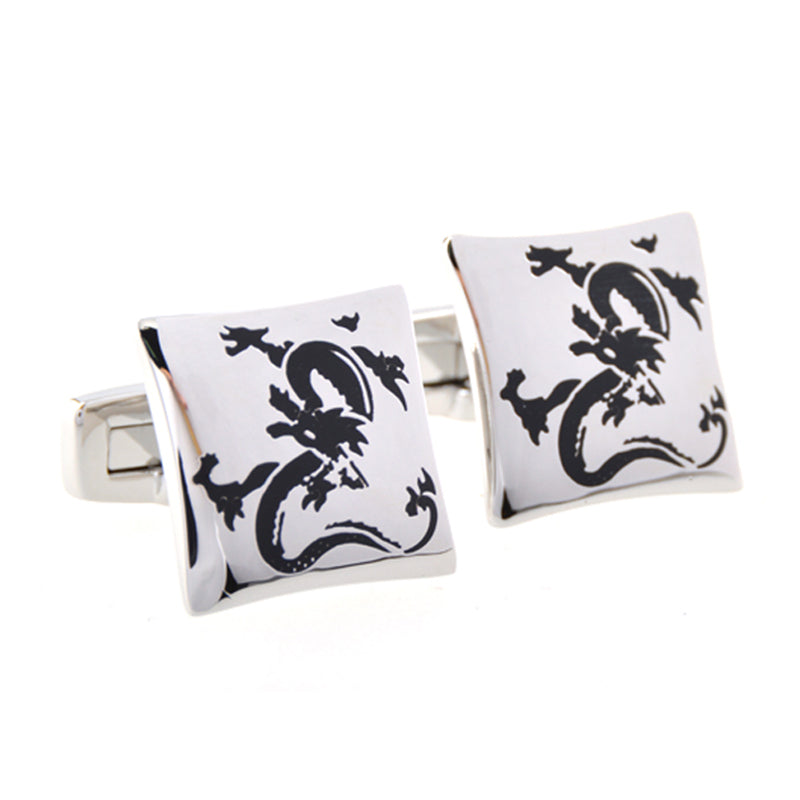 Enamel Dropping Glue Cufflinks