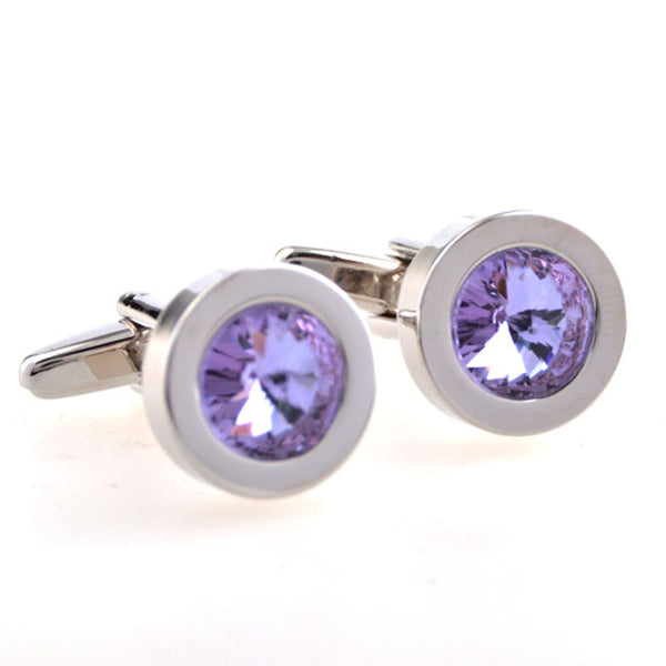 Crystal Zircon Cufflinks