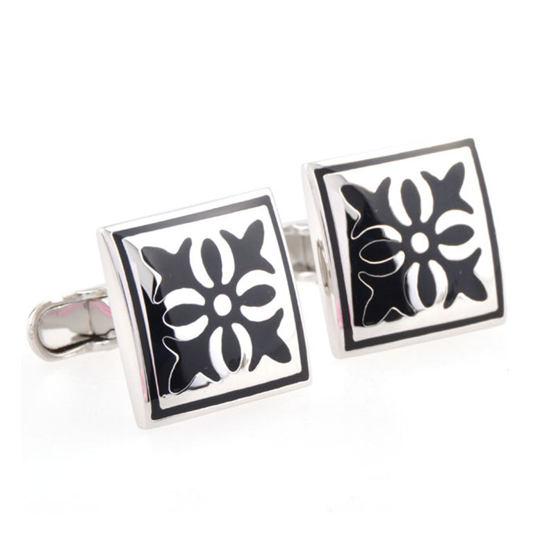 Enamel Dropping Glue Cufflinks