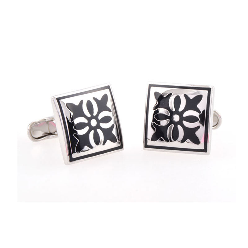 Enamel Dropping Glue Cufflinks