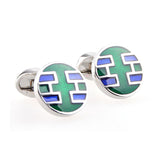 Enamel Dropping Glue Cufflinks