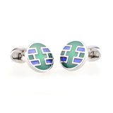 Enamel Dropping Glue Cufflinks