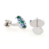 Enamel Dropping Glue Cufflinks