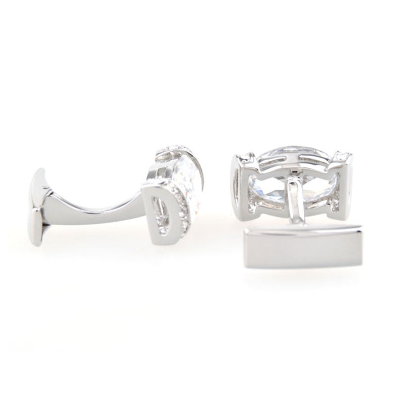 Crystal Zircon Cufflinks