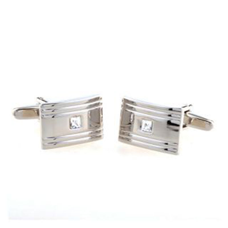 Crystal Zircon Cufflinks