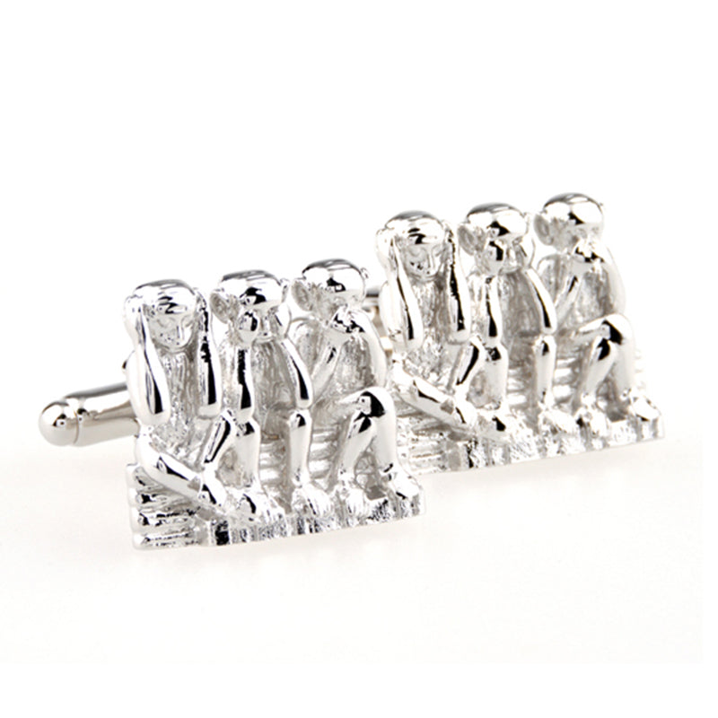Animals Plants Plain Colour Metal Cufflinks