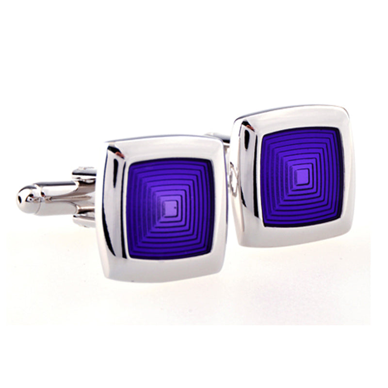 Enamel Dropping Glue Cufflinks