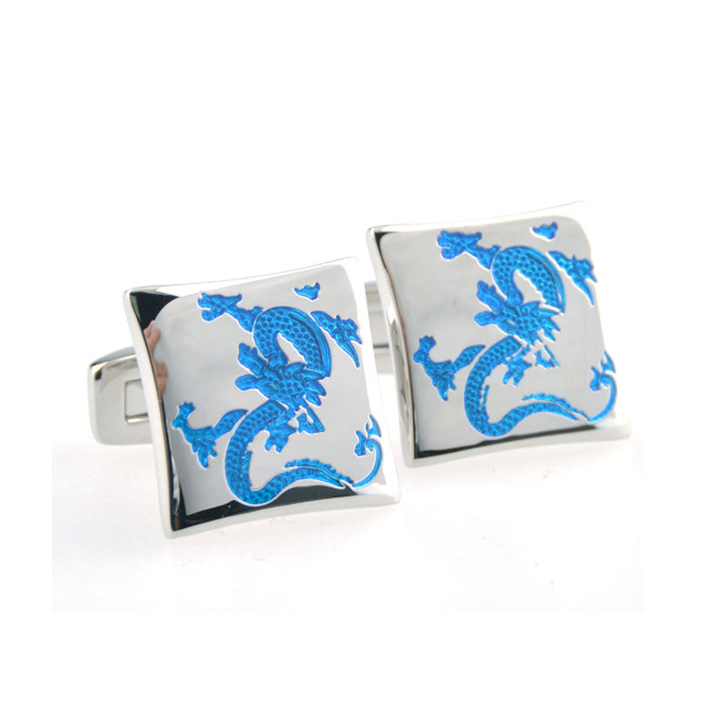 Enamel Dropping Glue Cufflinks