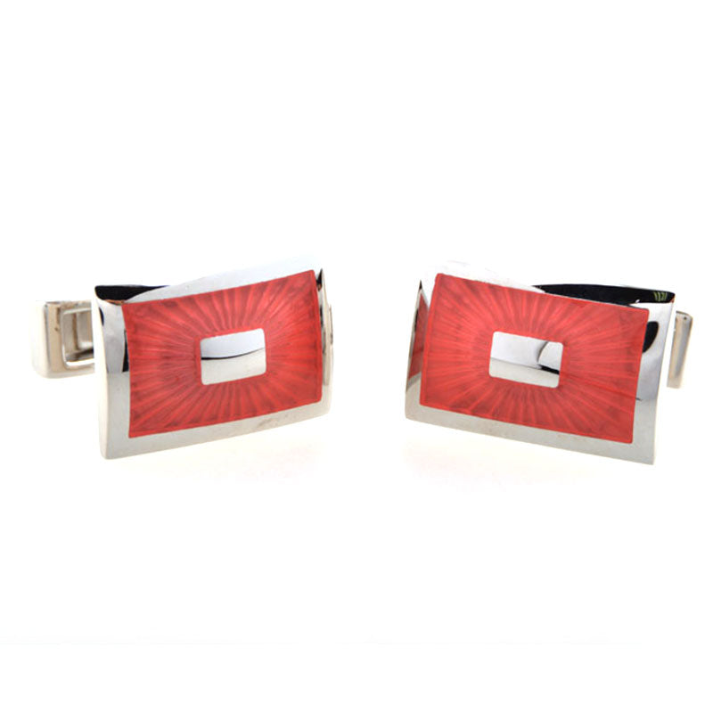 Enamel Dropping Glue Cufflinks