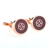 Enamel Dropping Glue Cufflinks