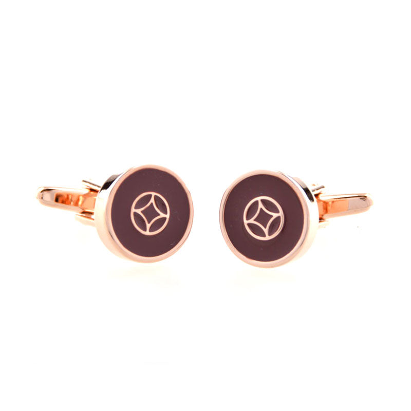 Enamel Dropping Glue Cufflinks