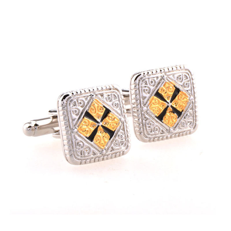 Enamel Dropping Glue Cufflinks