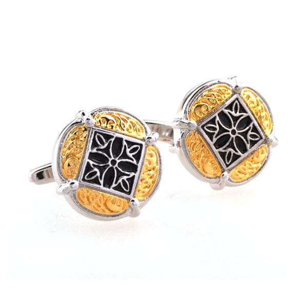 Enamel Dropping Glue Cufflinks