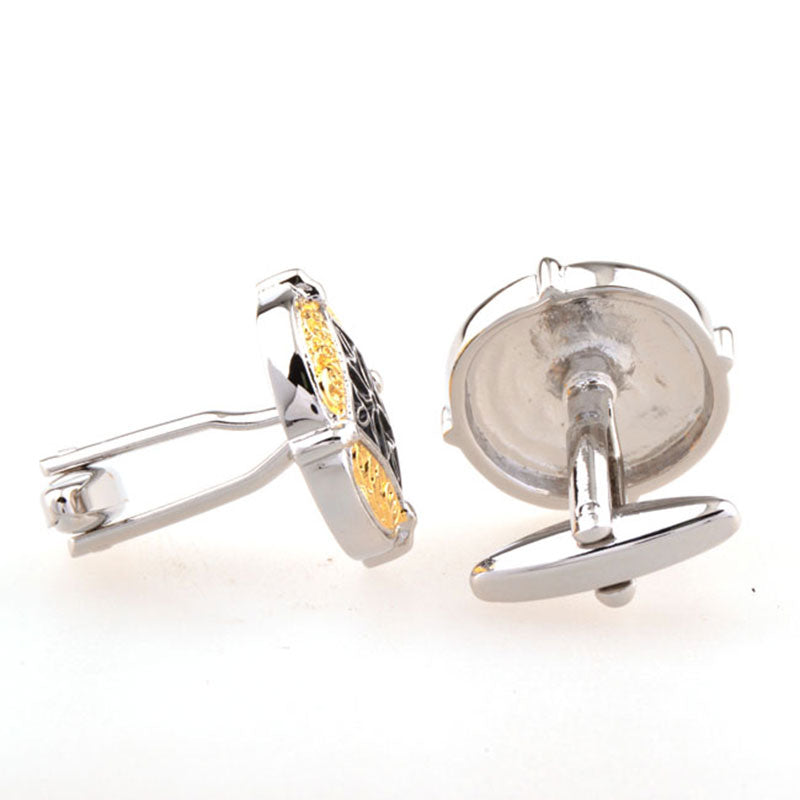 Enamel Dropping Glue Cufflinks