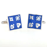 Enamel Dropping Glue Cufflinks