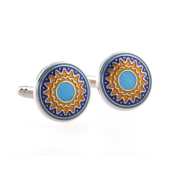 Enamel Dropping Glue Cufflinks