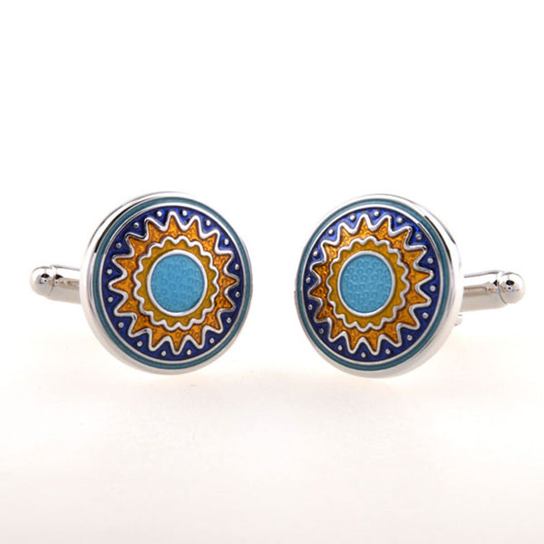 Enamel Dropping Glue Cufflinks