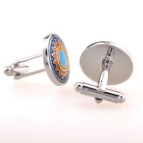 Enamel Dropping Glue Cufflinks