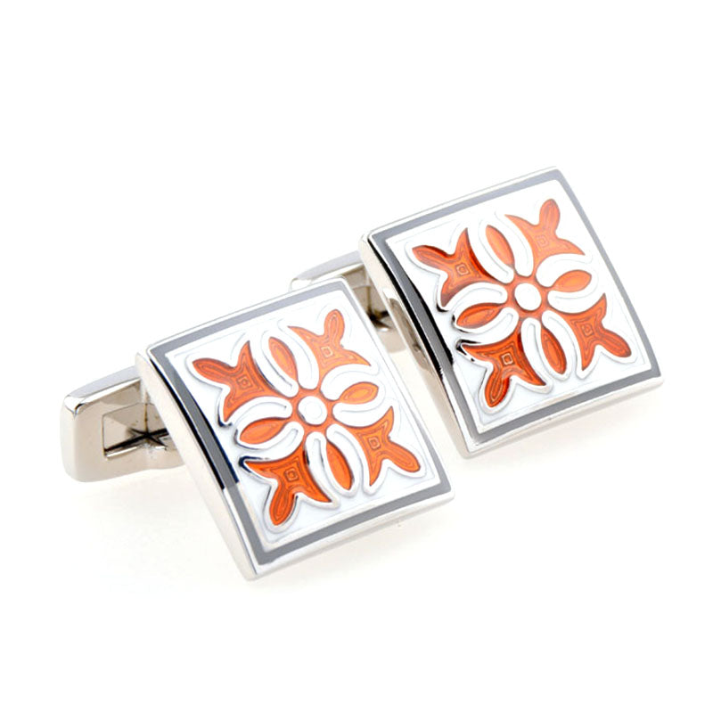 Enamel Dropping Glue Cufflinks