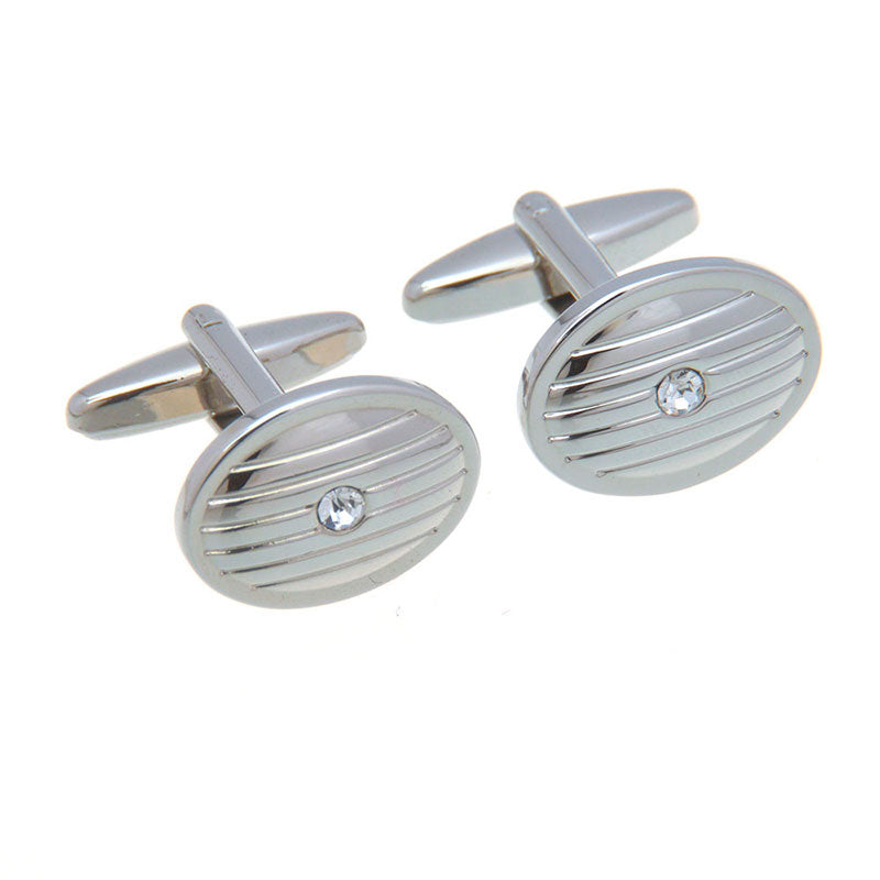 Crystal Zircon Cufflinks