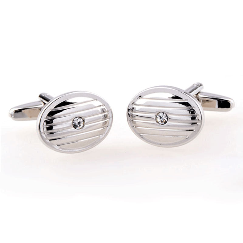 Crystal Zircon Cufflinks