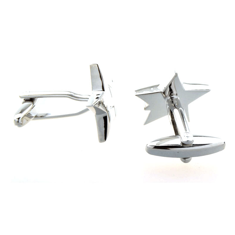 Plain Colour Metal Cufflinks