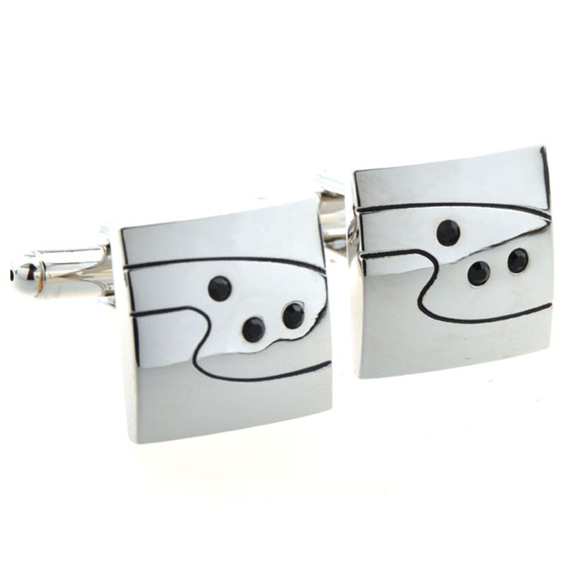 Crystal Zircon Cufflinks