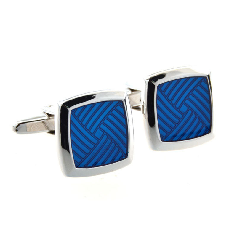 Enamel Dropping Glue Cufflinks