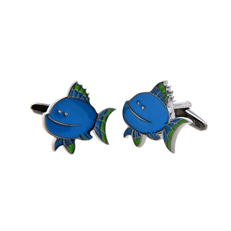 Animals Plants Enamel Dropping Glue Cufflinks