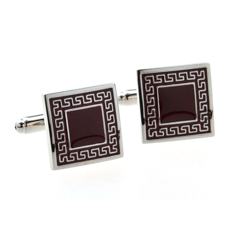 Enamel Dropping Glue Cufflinks