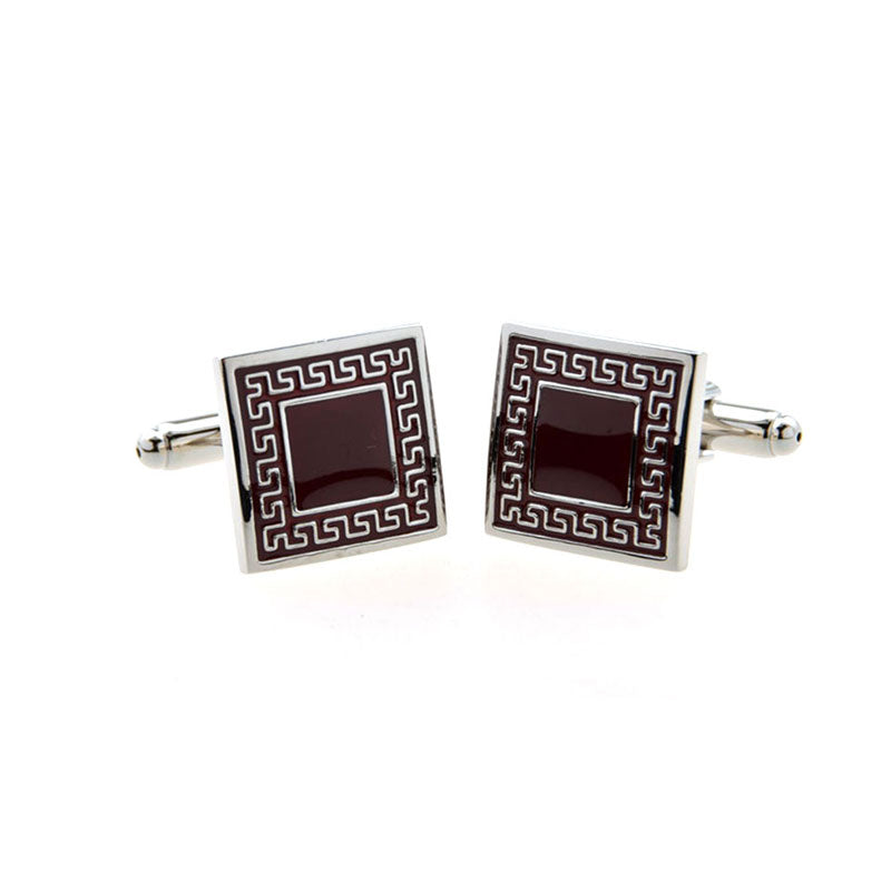 Enamel Dropping Glue Cufflinks