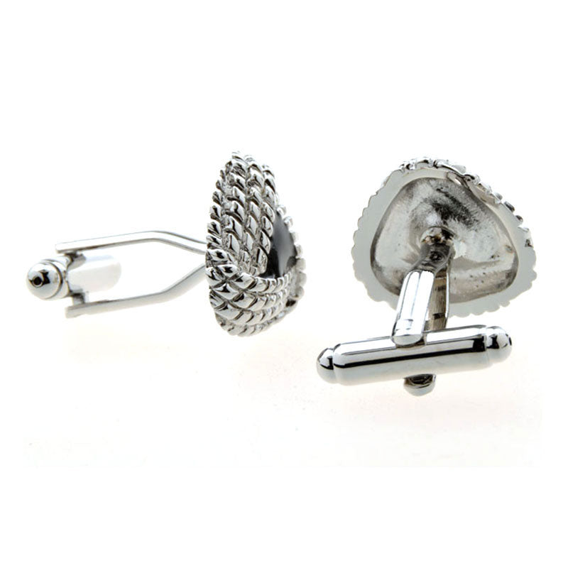 Enamel Dropping Glue Cufflinks