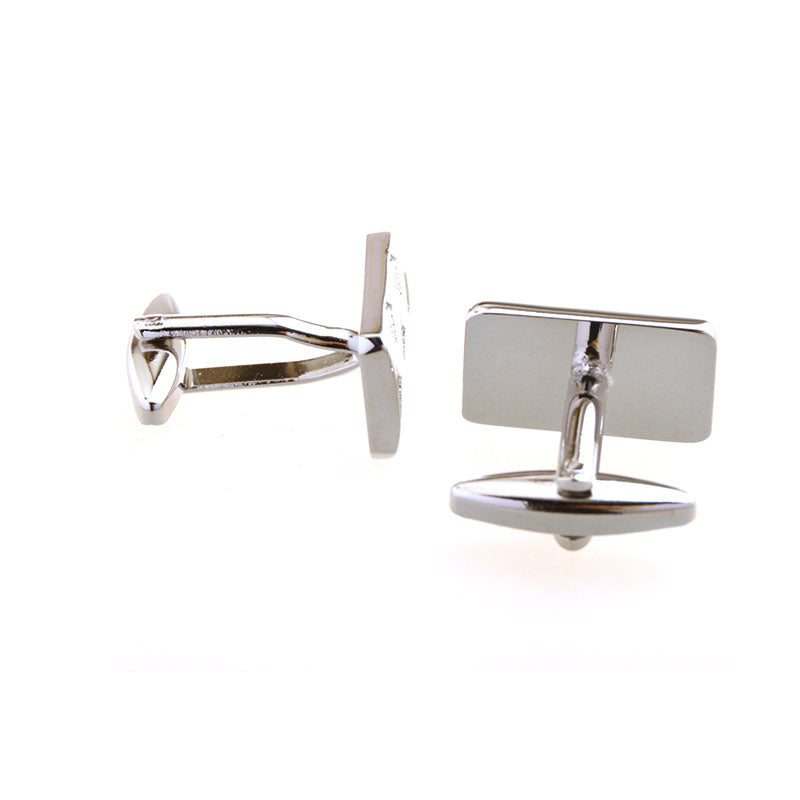 Plain Colour Metal Cufflinks