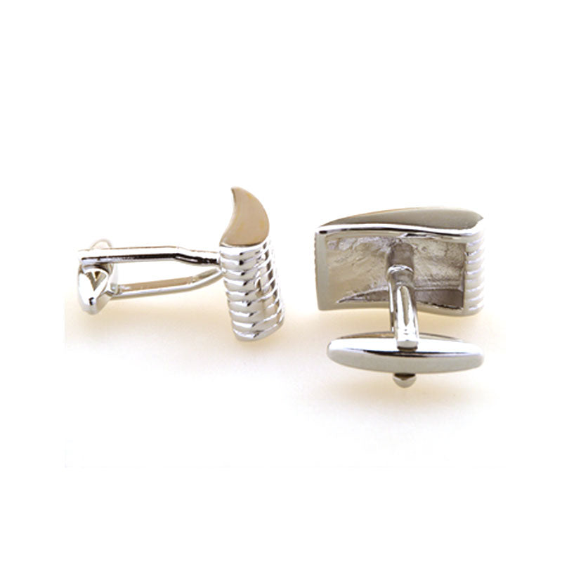 Plain Colour Metal Cufflinks