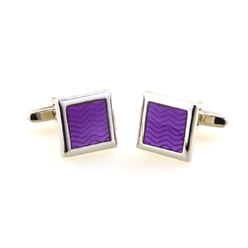 Enamel Dropping Glue Cufflinks