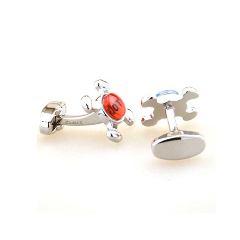 Enamel Dropping Glue Cufflinks