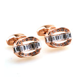 Crystal Zircon Cufflinks